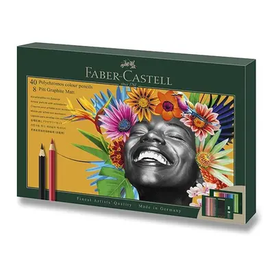 Sada Faber-Castell Polychromos a Pitt Graphite Matt 50 ks Faber-Castell