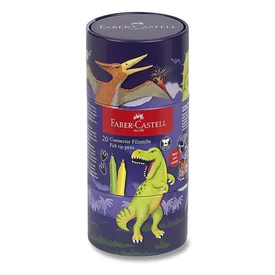 Fixy Faber-Castell Connector Dinosaurus tuba, 20 ks Faber-Castell