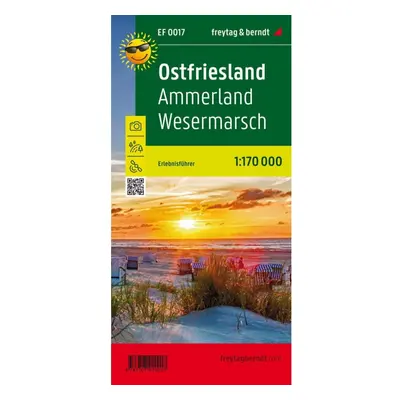 Východní Frísko, Průvodce dobrodružstvím 1:170 000 / turistická a cykloturistická mapa FREYTAG-B