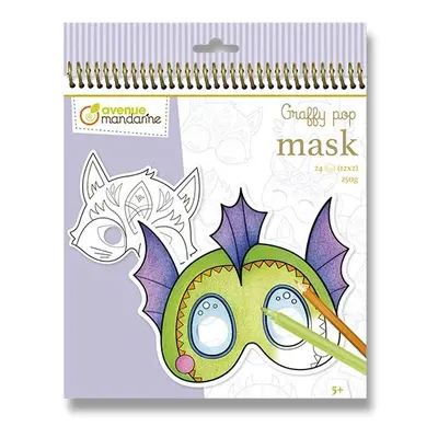 Omalovánky Avenue Mandarine Graffy Pop Mask Pohádková zvířátka Avenue Mandarine