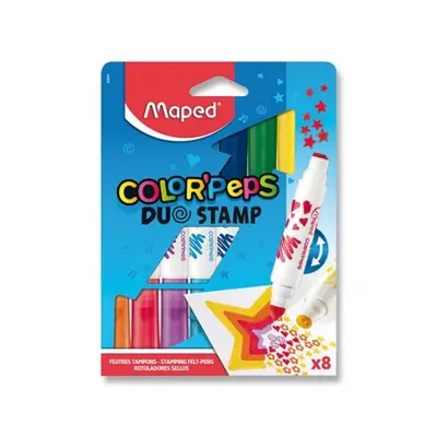 Fixy Color Peps Duo Stamp 8 barev Maped