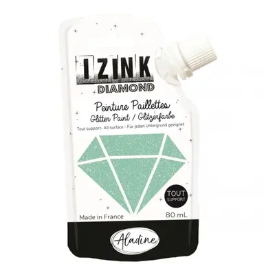 Diamantová barva Aladine Izink Diamond 80 ml - vert pastel pastelová zelená Aladine