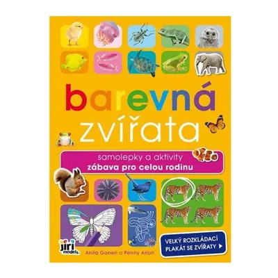 Barevná zvířata - Samolepky a aktivity zábava pro celou rodinu JIRI MODELS a. s.