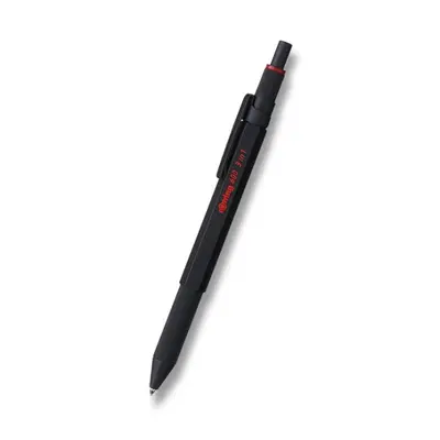 Kuličková tužka Multipen Rotring 600 Black 3 v 1 3 barvy + mechanická tužka 0,5mm Rotring