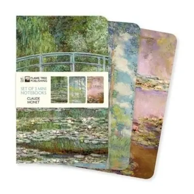 Claude Monet Set of 3 Mini Notebooks Flame Tree Publishing