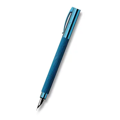 Faber-Castell Ambition Blue Wood plnící pero hrot M Faber-Castell