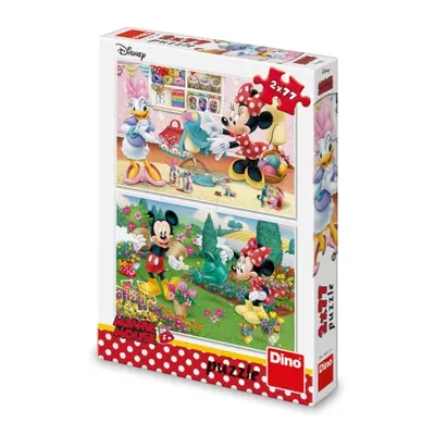 Puzzle Pracovitá Minnie 2x77 dílků DINO