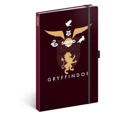 Notes Harry Potter – Gryffindor, linkovaný, 13 × 21 cm Presco Group