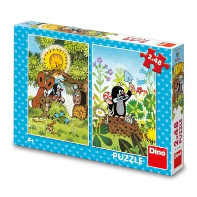 Puzzle Krtek s přáteli 2x48 dílků DINO