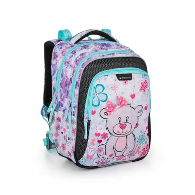 Školní batoh Bagmaster lumi 21 c gray/blue/pink BagMaster