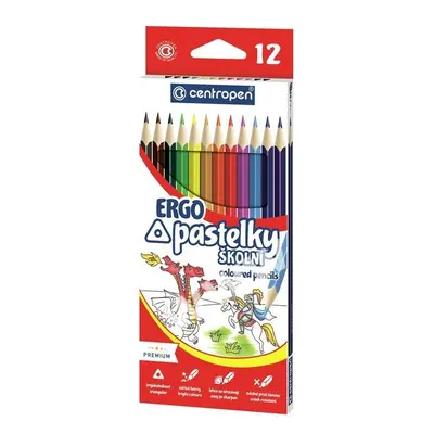 Pastelky 12 trojhranné CENTROPEN, a.s.