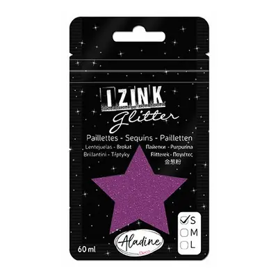 Třpytky Aladine Izink glitter 60 ml vel. S - violet fialová Aladine