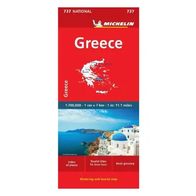 Greece - Michelin National Map 737, Map Michelin Editions des Voyages