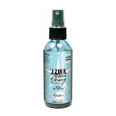 Perleťový inkoust ve spreji Aladine Izink Spray Shiny 80 ml - light blue světle modrá Aladine