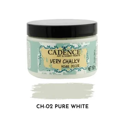 Křídová barva Cadence Very Chalky 150 ml - pure white čistá bílá Aladine