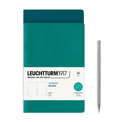 Notes Leuchtturm, A5, prázdný (sada 2 ks) – zelený Aladine