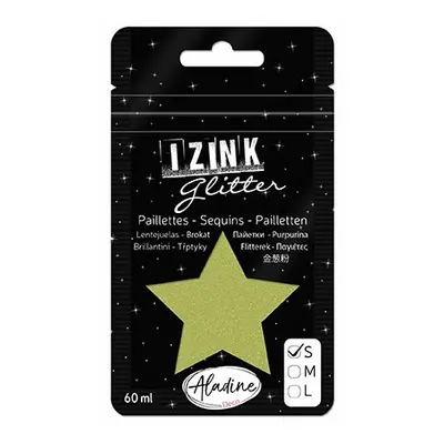 Třpytky Aladine Izink glitter 60 ml vel. S - vert clair světle zelená Aladine