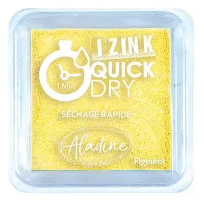 Razítkovací polštářek Aladine IZINK QUICK DRY - jeune pastel pastelová žlutá Aladine