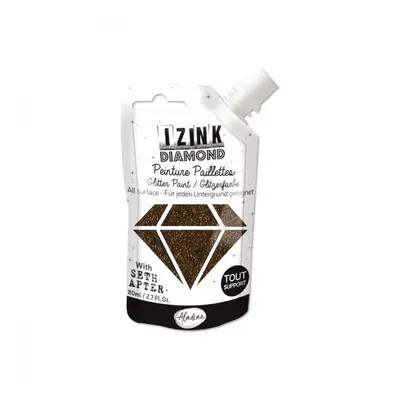 Diamantová barva Aladine IZINK DIAMOND 80 m Aladine IZINK DIAMOND 80 ml - black coffee tmavě hně