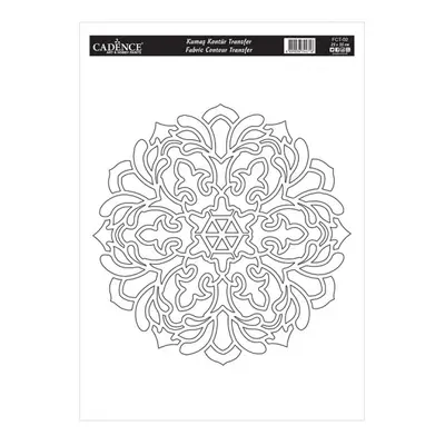 Transferový obrázek na textil Cadence 25 x 35 cm - Mandala 2 Aladine