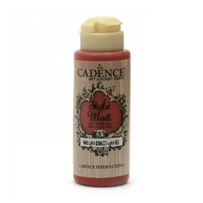 Matná akrylová barva Cadence Style Matt 120ml - lava red Aladine