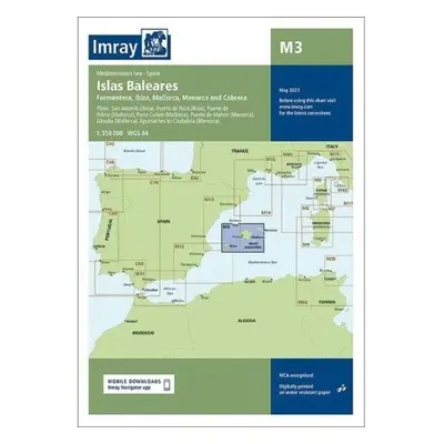 Imray Chart M3, Islas Baleares - Formentera, Ibiza, Mallorca, Menorca Imray, Laurie, Norie & Wil