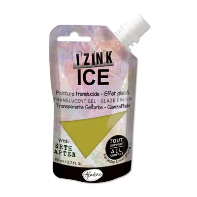 Poloprůhledná barva Izink Ice 80 ml - vert verveine sv. zelená Aladine