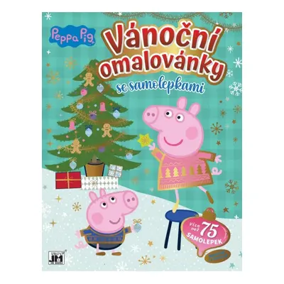 Peppa Pig - Vánoční omalovánky se samolepkami JIRI MODELS a. s.