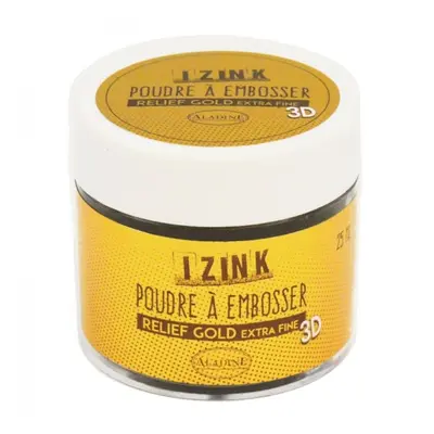 Embosovací prášek Aladine 25 ml - gold extra fine zlatá detailní Aladine