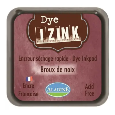 Razítkovací polštářek Aladine IZINK DYE - broux de noix kaštanově hnědá Aladine