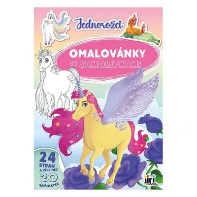 Jednorožci - Omalovánky A4 se samolepkami JIRI MODELS a. s.