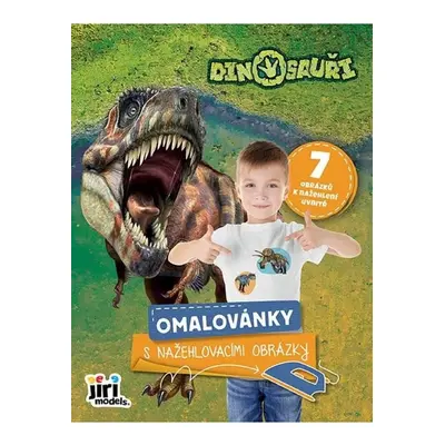 Omalovánky s nažehlovacími obrázky Dinosauři JIRI MODELS a. s.