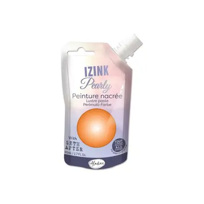 Perleťová barva Aladine Izink Pearl 80 ml - tangerine oranžová Aladine