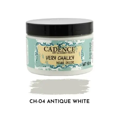 Křídová barva Cadence Very Chalky 150 ml - antique white antická bílá Aladine