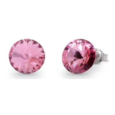 Náušnice Rivoli růžové se Swarovski Elements Sweet Candy Studs K1122SS47LR Light Rose mm