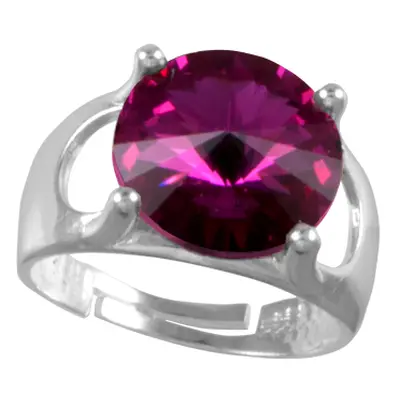 Prsten se Swarovski Elements Rivoli Fuchsia mm