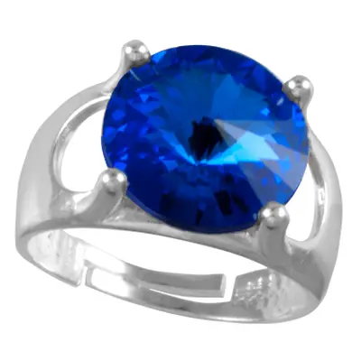 Prsten se Swarovski Elements Rivoli Sapphire mm