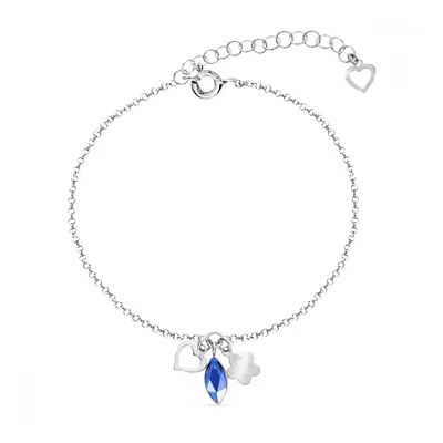 Náramek modrý se Swarovski Elements Serenity BMIX2201SA Sapphire