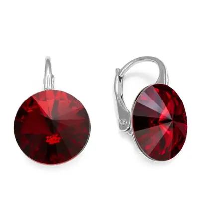 Náušnice červené Rivoli se Swarovski Elements Sweet Candy K112212SI Siam mm