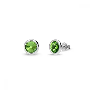 Náušnice zelené se Swarovski Elements Tiny Bonbon Studs KR1122SS29PE Peridot mm