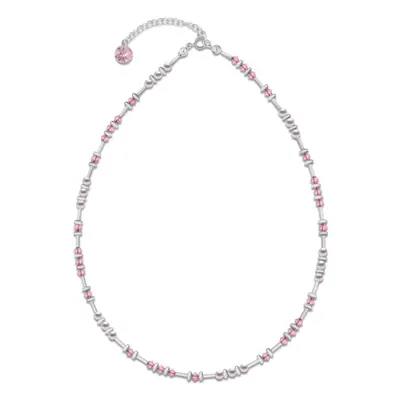 Náhrdelník růžový se Swarovski Elements Clematis N58105328RLR Light Rose