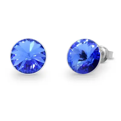 Náušnice modré Rivoli se Swarovski Elements Sweet Candy Studs K1122SS39SA sapphire mm