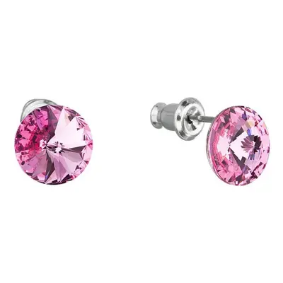 Náušnice Rivoli se Swarovski Elements Rose mm