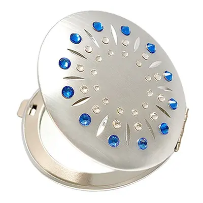 Kosmetické kapesní zrcátko se Swarovski Elements sun sapphire EL-01.2