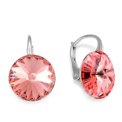 Náušnice růžové Rivoli se Swarovski Elements Sweet Candy K112212RP Rose Peach mm