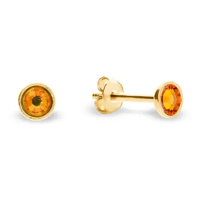 Náušnice oranžové se Swarovski Elements Pinpoint Studs KG2038SS10TG Tangerine