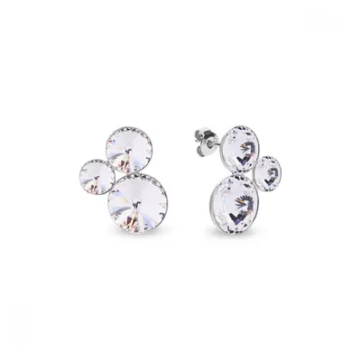 Stříbrné náušnice čiré se Swarovski Elements Sweetie K11223C Krystal