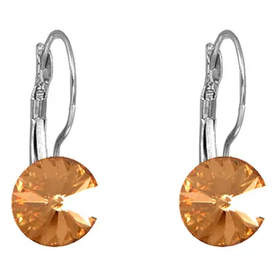 Náušnice Rivoli se Swarovski Elements visací Orange mm