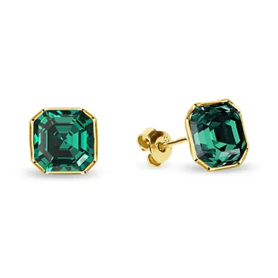 Náušnice zelené se Swarovski Elements Imperial Stud KG44806EM Emerald