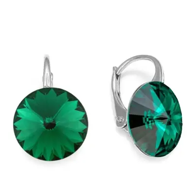 Náušnice zelené Rivoli se Swarovski Elements Sweet Candy K112212EM Emerald mm